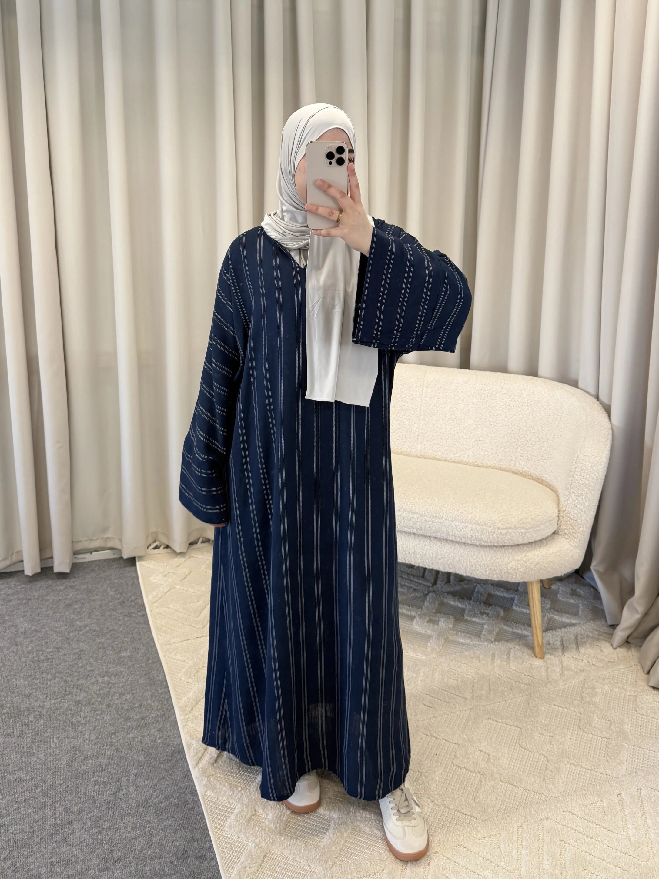 LINA ABAYA LINES NAVY