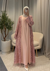 ASMAE ABAYA PINK