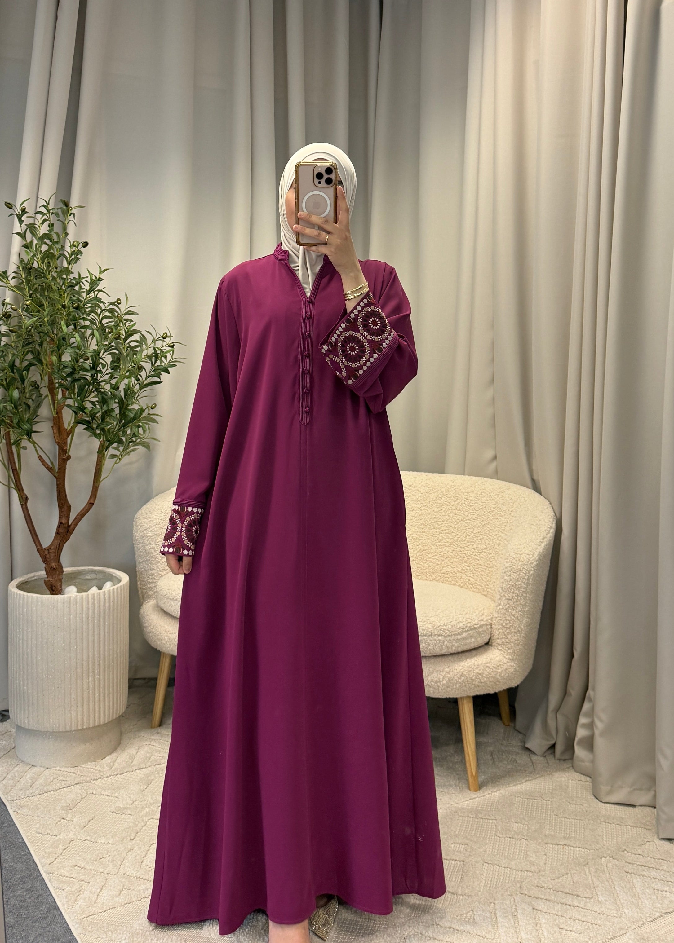 ALINA ABAYA FUCHSIA
