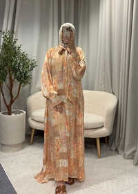 FLOWER DRESS ORANGE