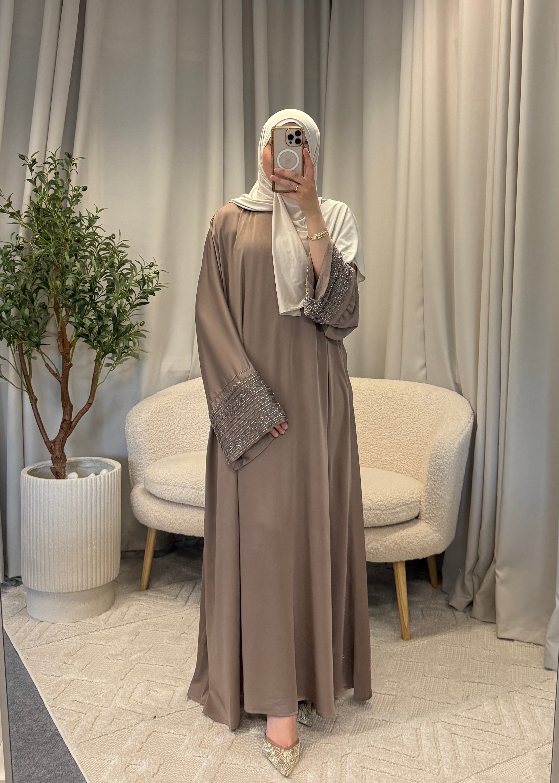 HANAN DRESS BROWN