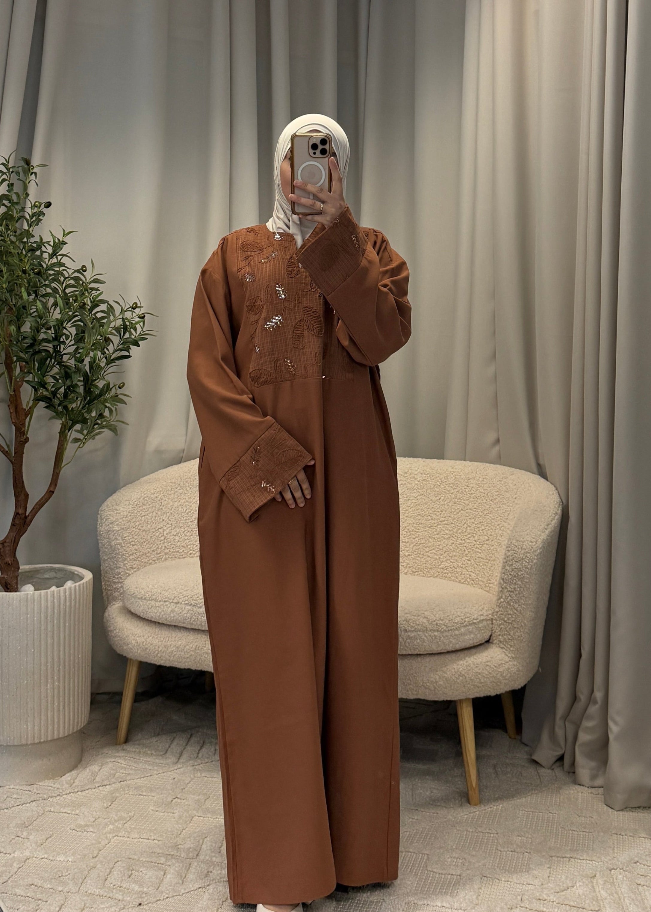 WIAM DRESS BROWN