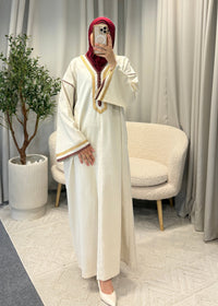 MANAR ABAYA CREAM