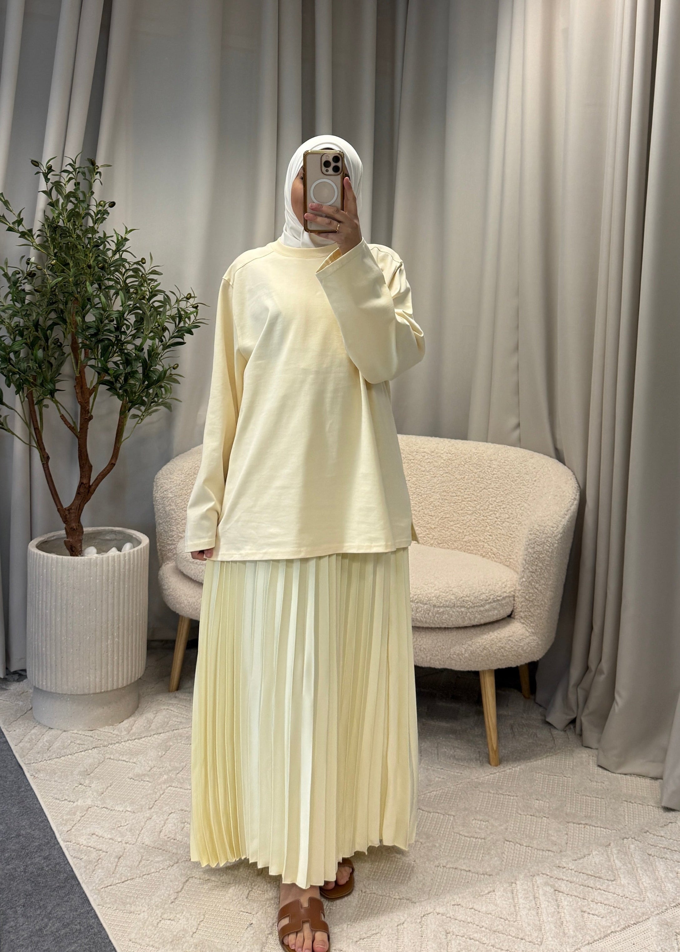 COTTON SHIRT BUTTERYELLOW