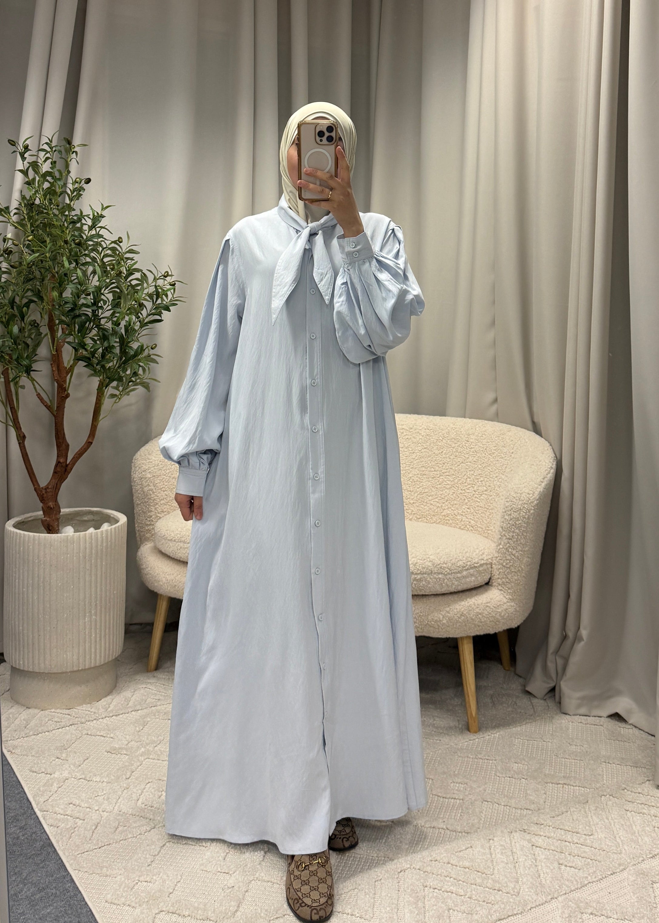 LOUJAIN DRESS BLUE