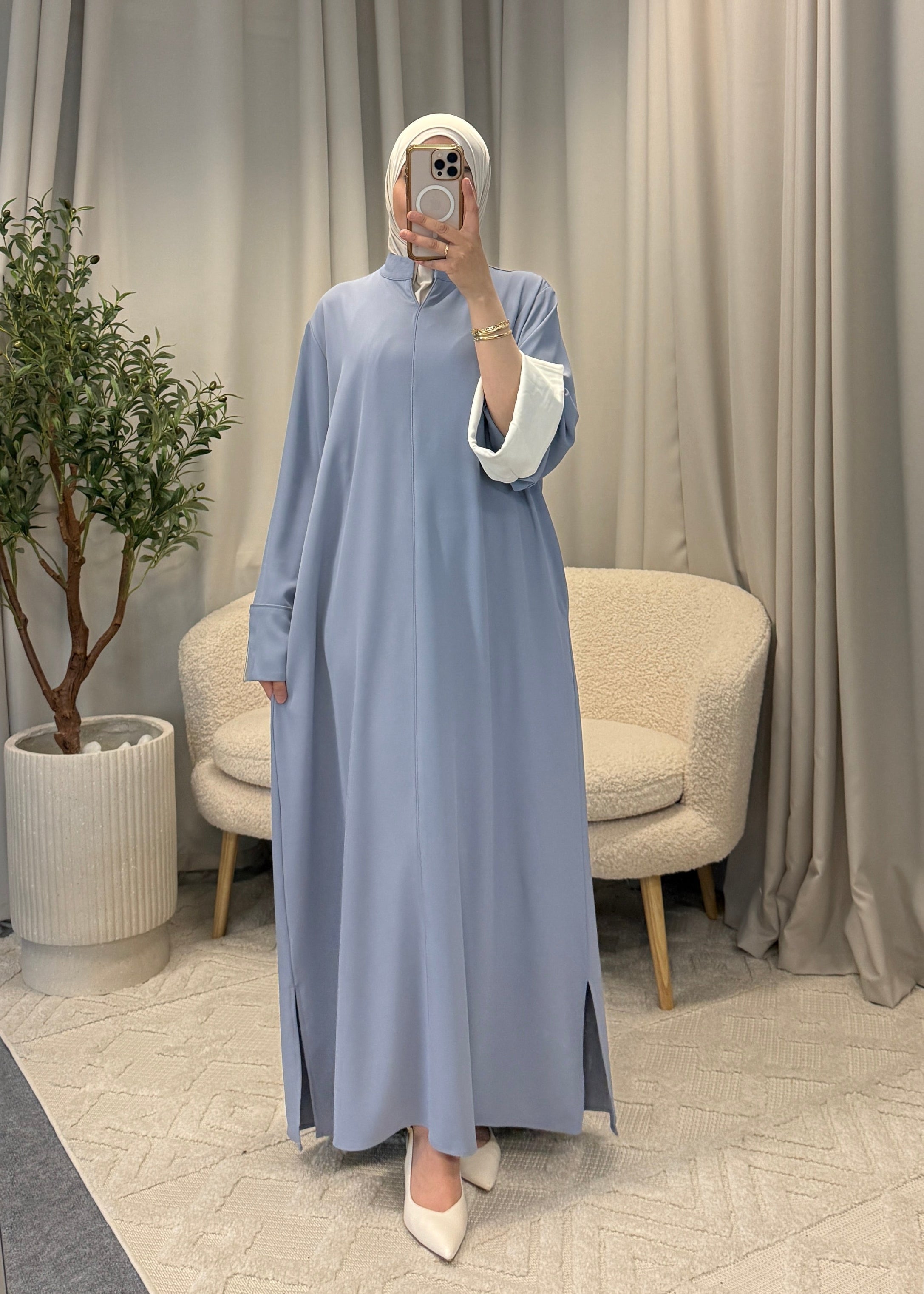 JAMILA ABAYA BLUE