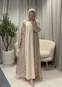 ASMAE ABAYA BEIGE