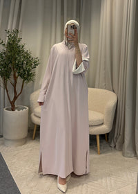 JAMILA ABAYA SOFT PINK