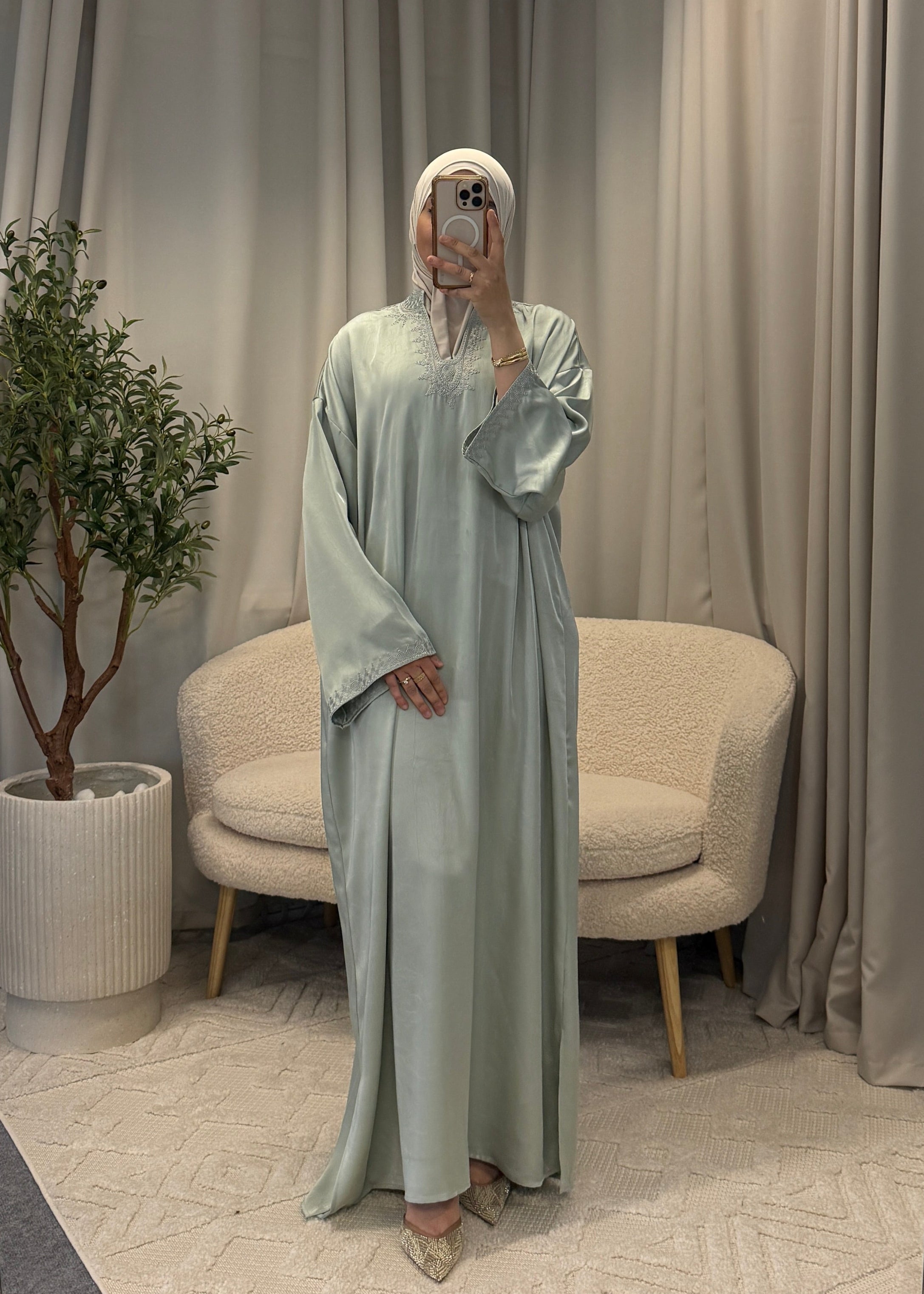 TARZ ABAYA MINTGREEN