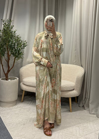FLOWER DRESS GREEN