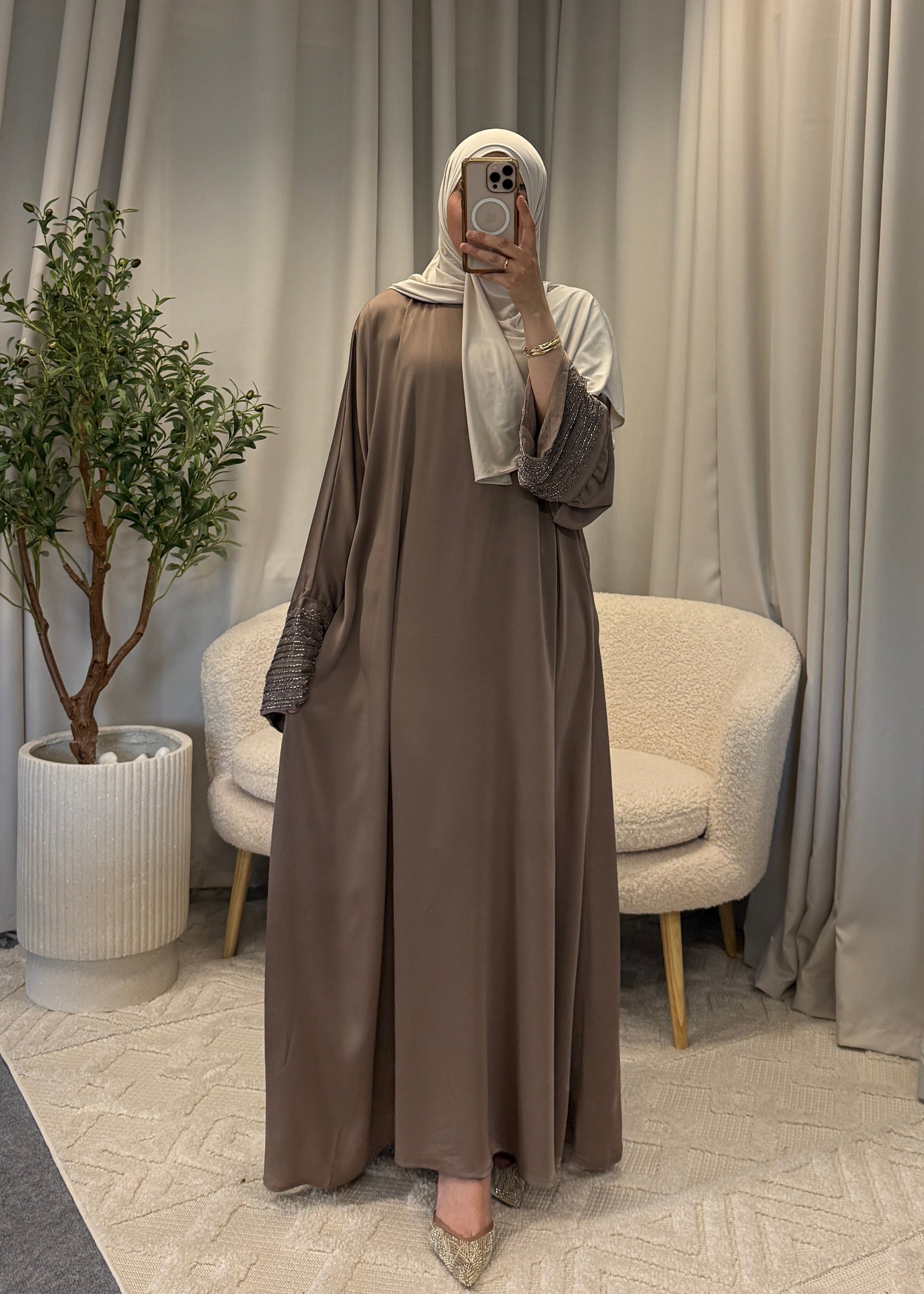 HANEN DRESS BROWN