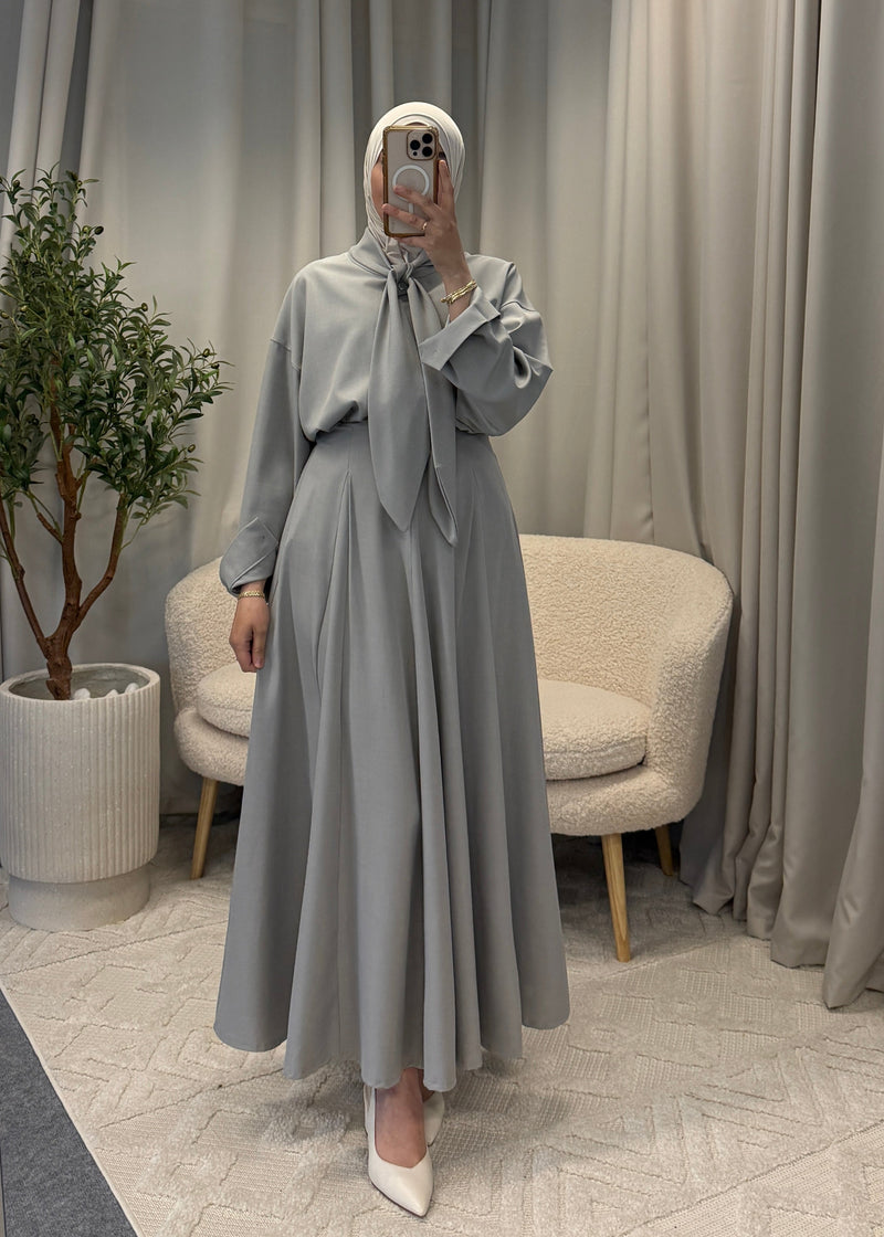 HAFSA SKIRT SET GREY