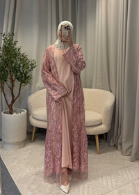ASMAE ABAYA PINK 