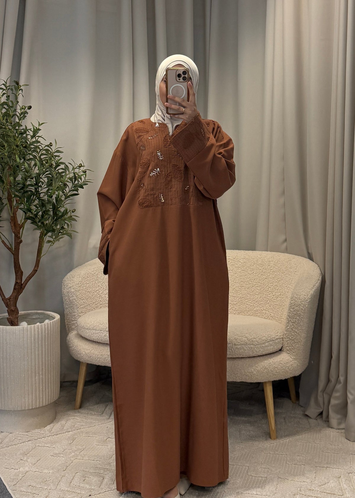 WIAM DRESS BROWN