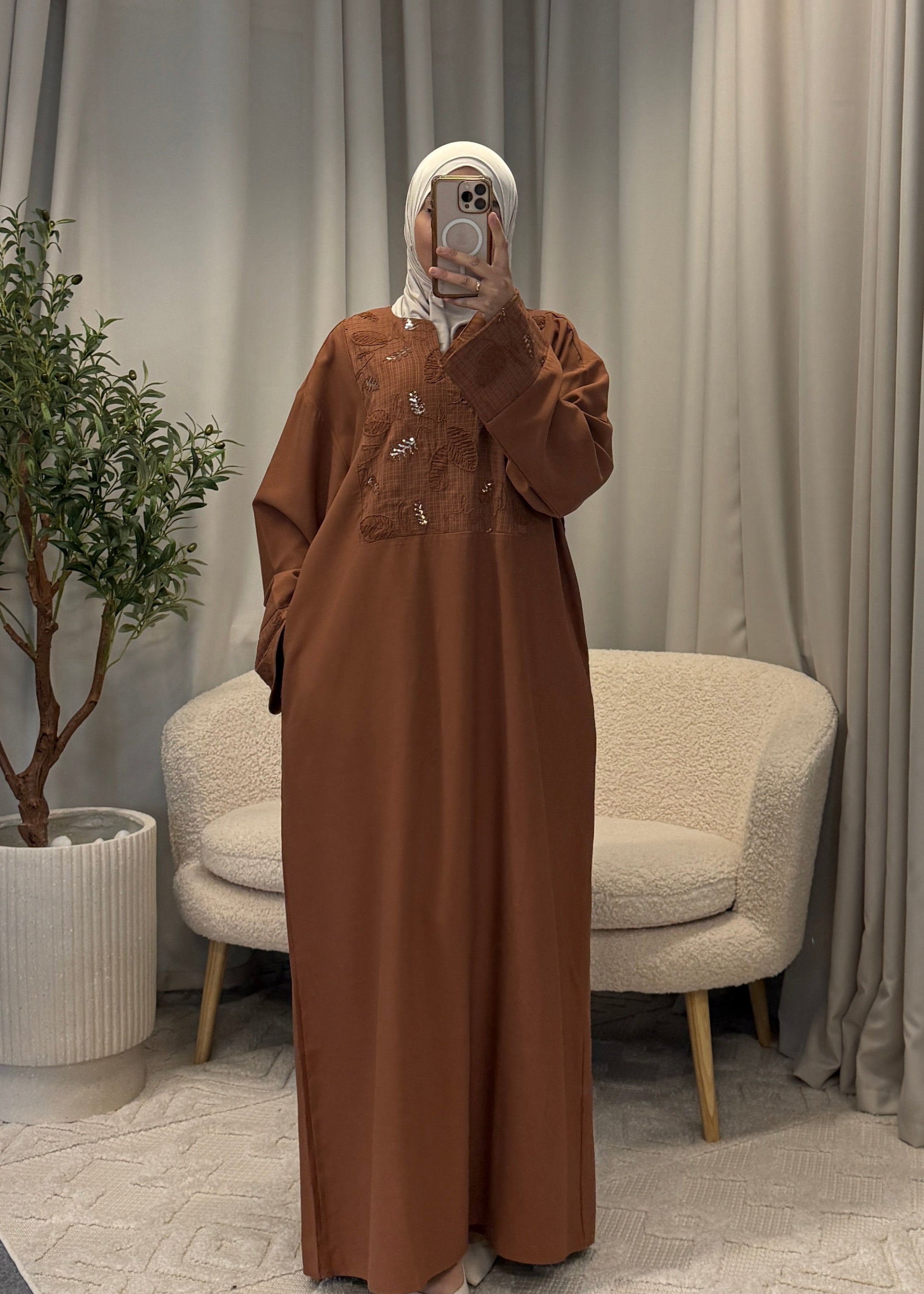 WIAM DRESS BROWN