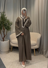 MANAR ABAYA BROWN