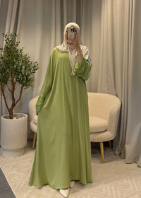 HANAN DRESS GREEN VAST