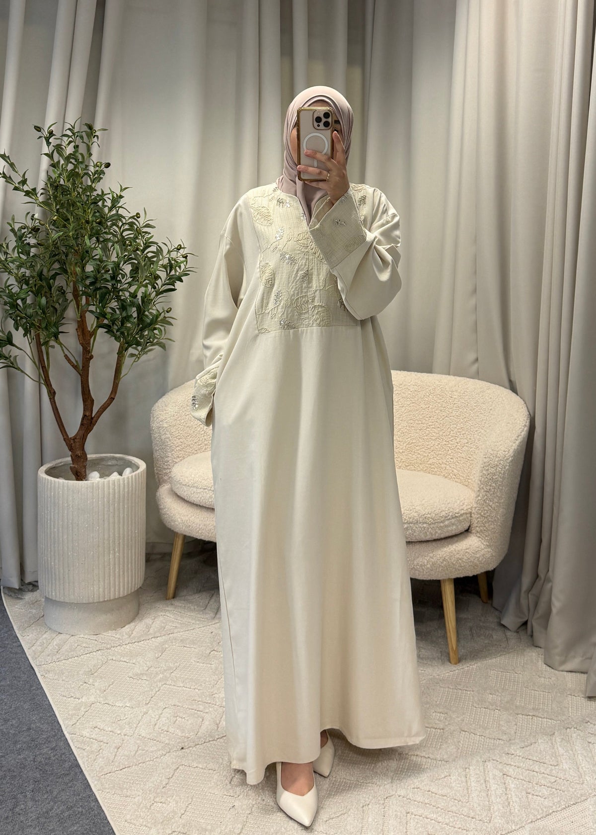 wiam dress cream