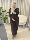 Selma dress dark brown