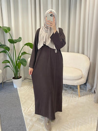 Selma dress dark brown