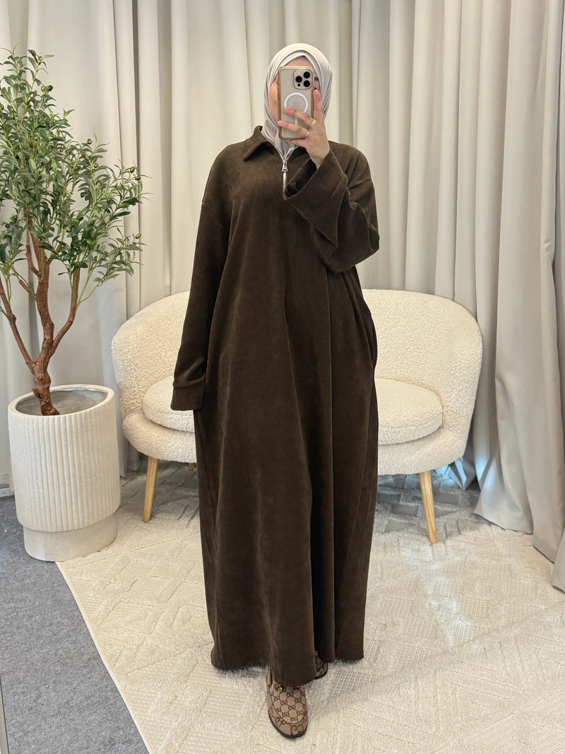 MIRA DRESS BROWN