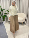 ELLA PLISSÉ SKIRT BEIGE