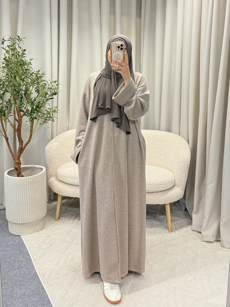 ZOHRA ABAYA TAUPE