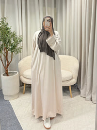 ZOHRA ABAYA CREAM POCKET