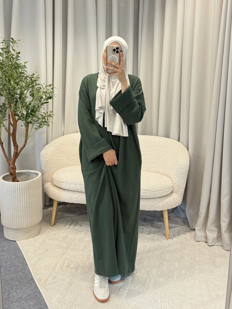 ZOHRA ABAYA GREEN