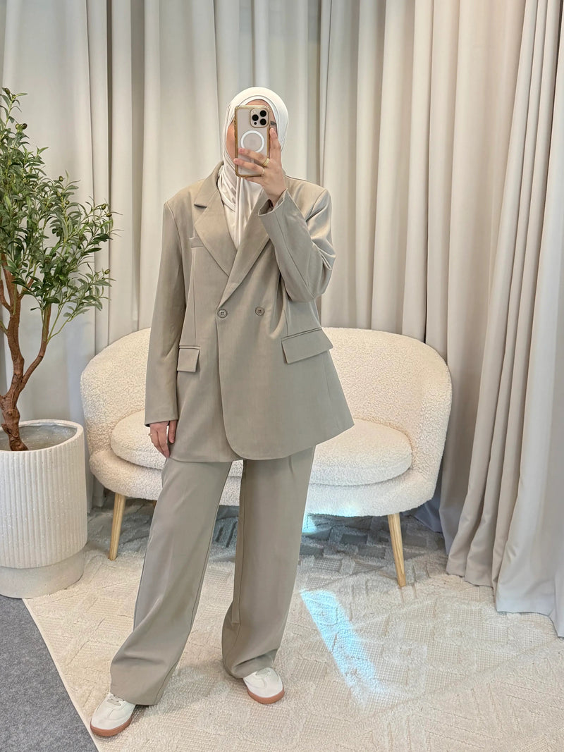 SOUMAYA TROUSERS TAUPE