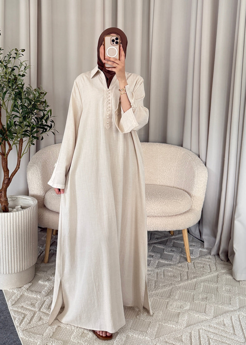 ASSIYAH ABAYA CREAM 