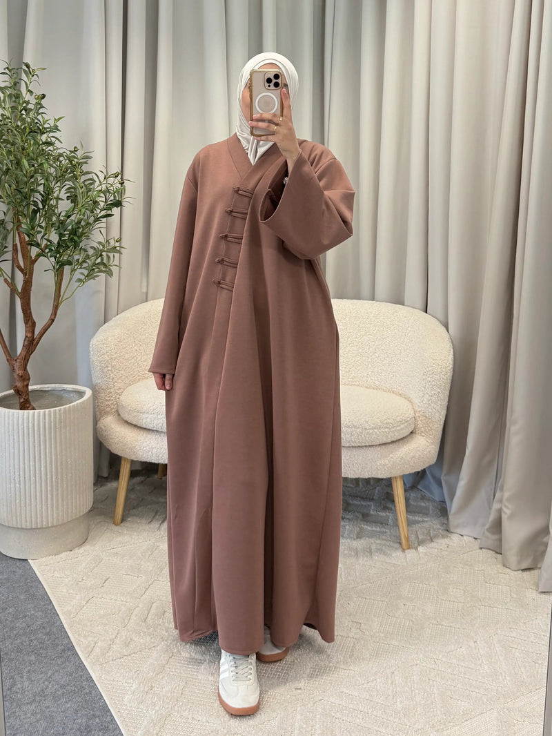 OUMNIYAH ABAYA OLD PINK