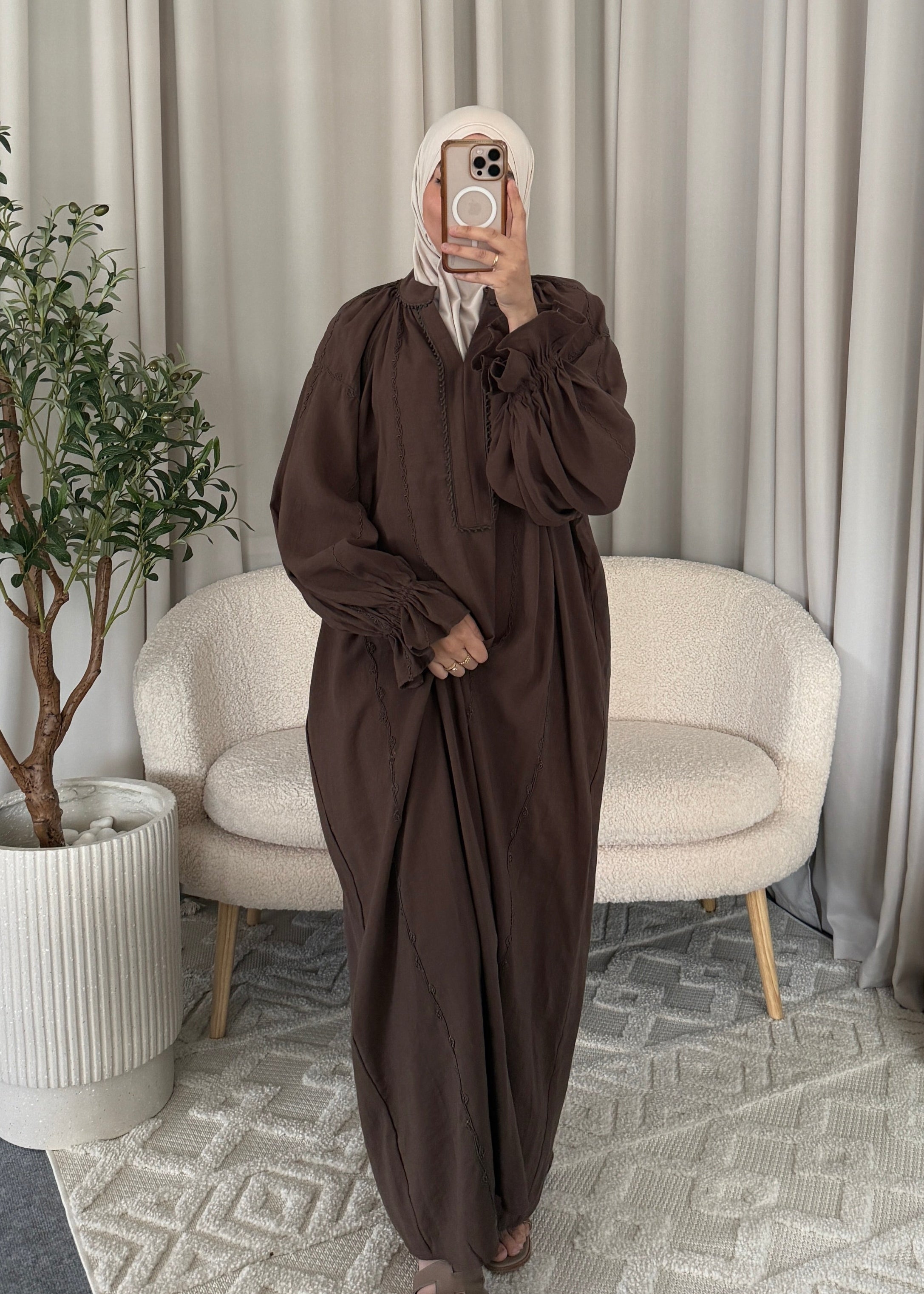 KAOUTAR DRESS COFFEE