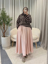 striped sweater pink