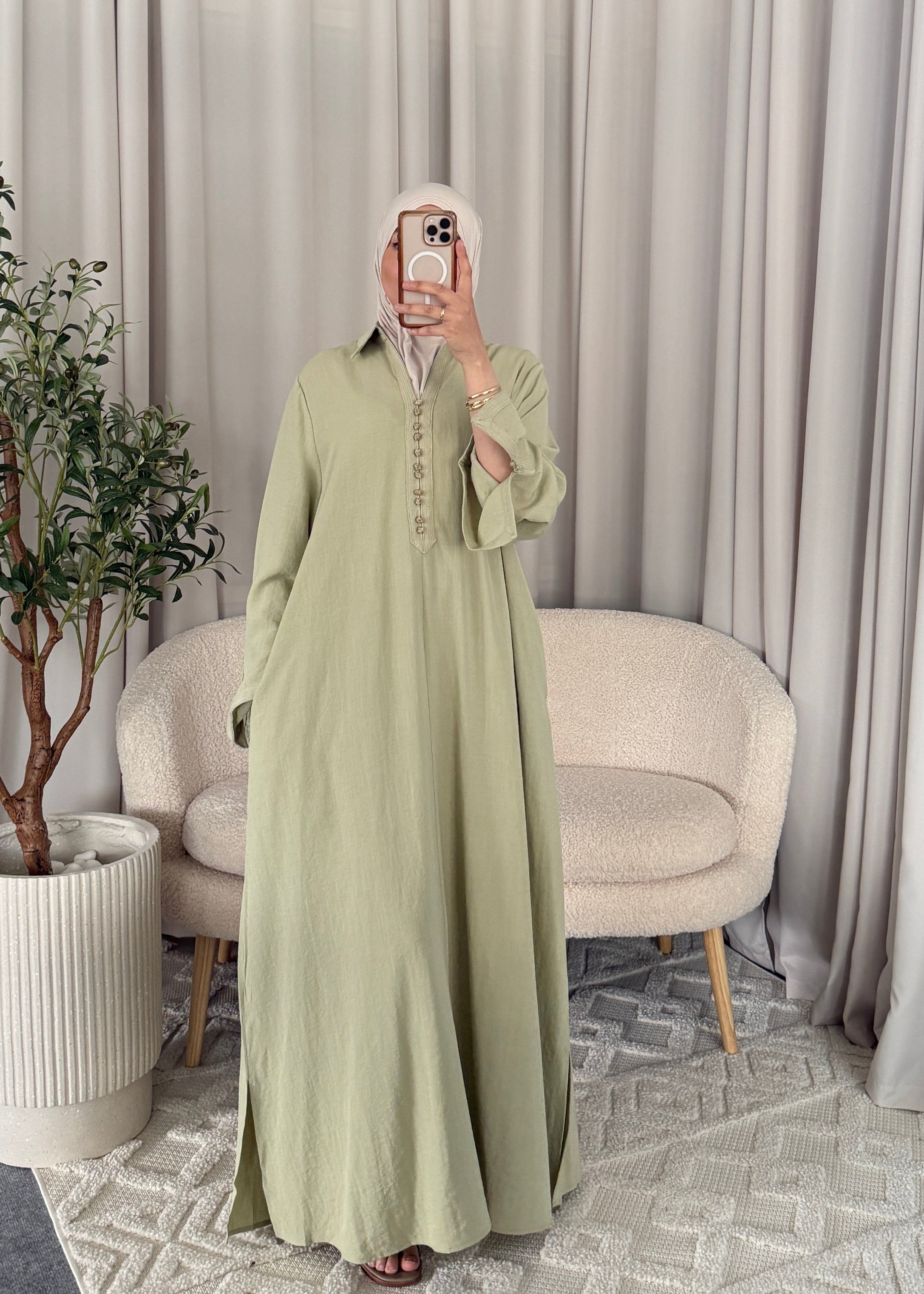 ASSIYAH ABAYA GREEN