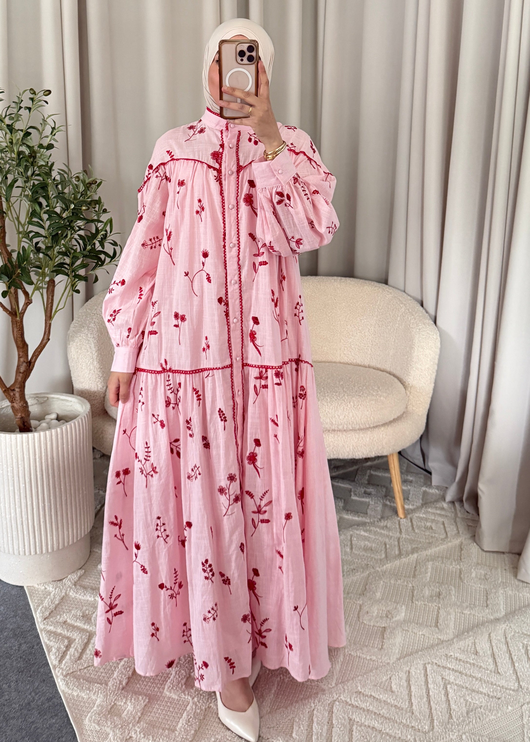 RABIHA DRESS PINK
