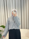 ALIA SWEATER GREY INGEZOOMD