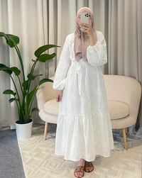 oumaima dress white