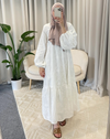 oumaima dress white without belt