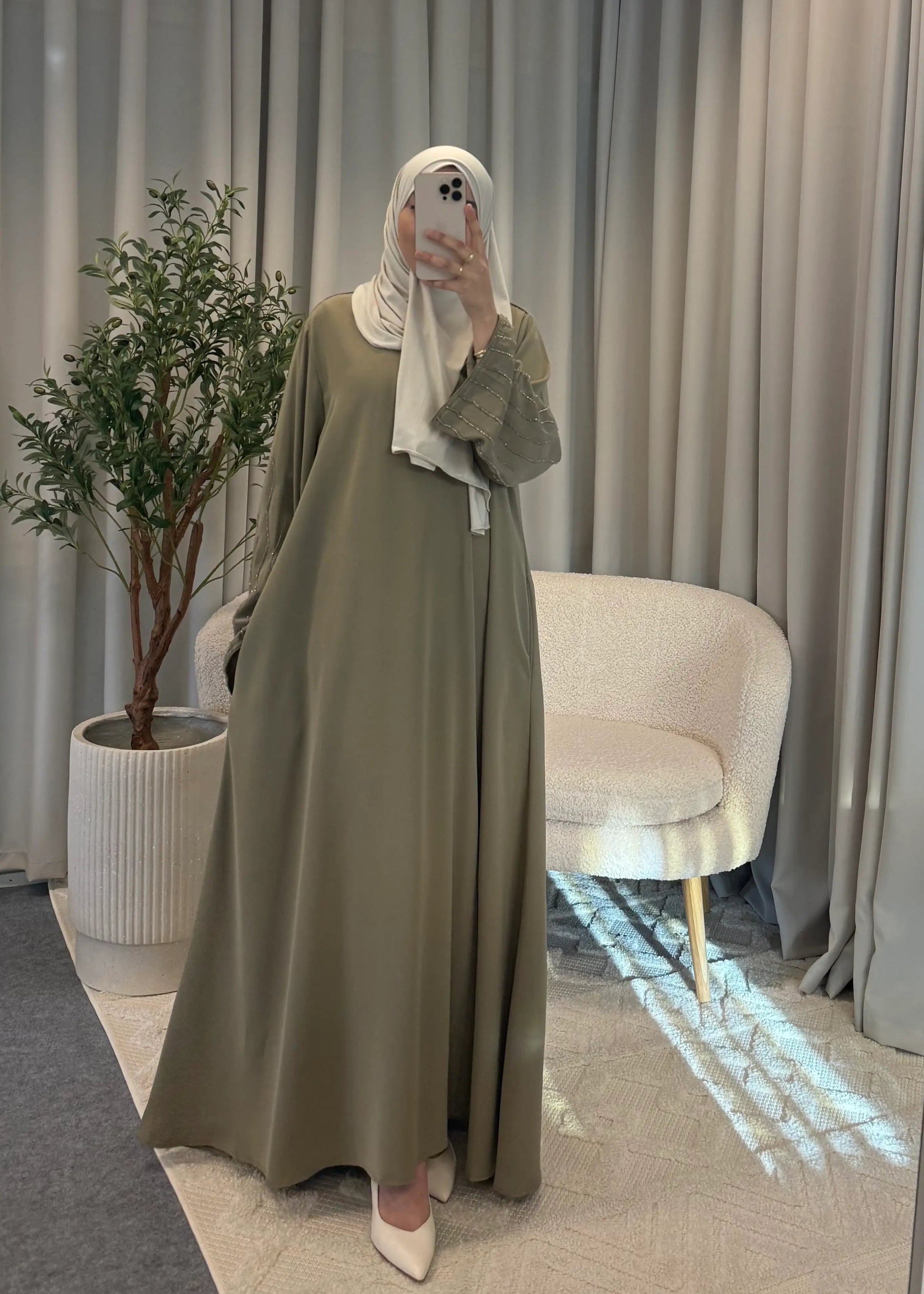 TAYSEER ABAYA OLIVE