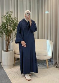 AMIRA LONG BLOUSE NAVY