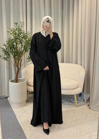 loubna abaya black
