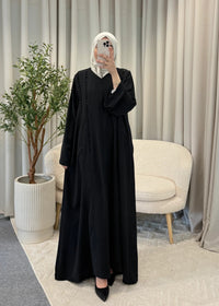 loubna abaya black