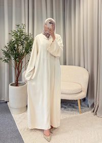 LAYALI CLASSIC ABAYA CREAM