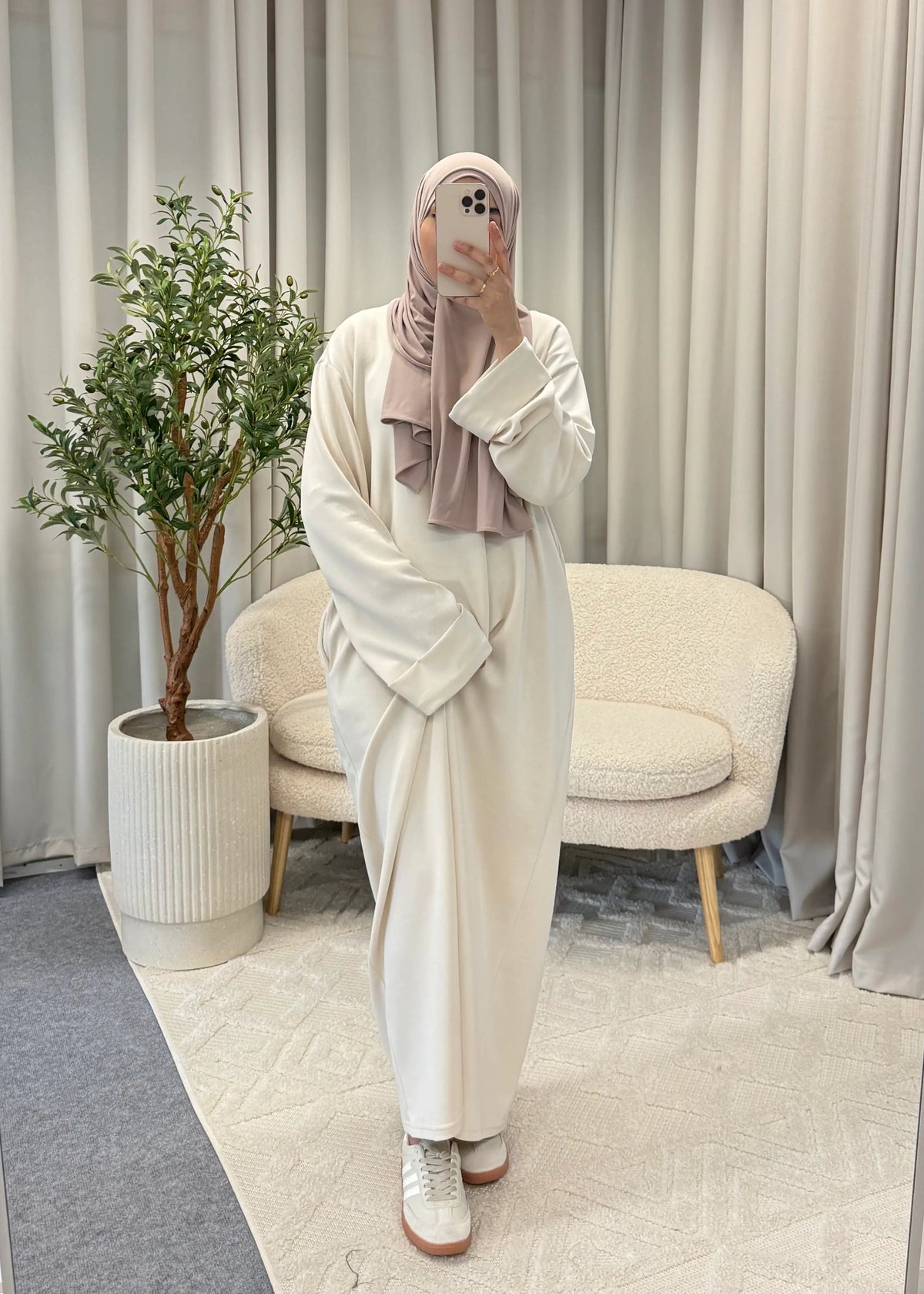 JALILA COMFORT DRESS CREAM