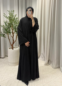NADIA GLOW ABAYA BLACK