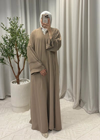 NADIA GLOW ABAYA BROWN