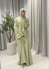 NADIA GLOW ABAYA GREEN