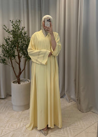 NADIA GLOW ABAYA YELLOW