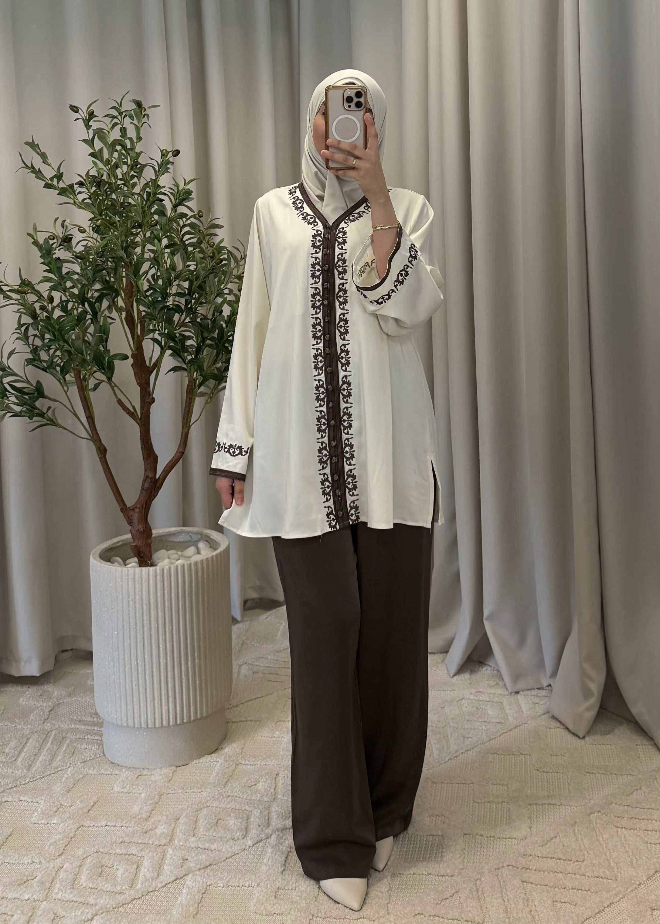 SALMA SET COFFEE WITHOUT WAISTBAND